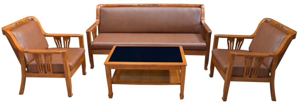 ชุดผีเสื้อแกะลาย (สีธรรมชาติ) (เบาะหนัง)